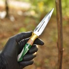 Custom Handmade D2 Steel Hunting Dagger Double Edge Boot Knife Full Tang Edc