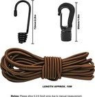1 4  Bungee Shock Cords With Hooks  32 Feet Elastic Nylon Cords Kayak Stretch