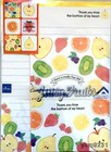 Letter Set   Envelope   Sticker Nature Kawaii Japan Stationary Cactus Fruits New