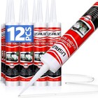 12 Pack Clear Aquarium Silicone Sealant  Fast Curing  Non-toxic  Waterproof  Str