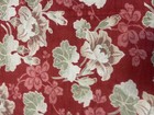 French Antique 5 Fabric Panels floral Motifs cotton linen late 1800   s early 1900