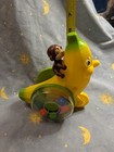  i j l  Vintage Rare 1980 Wind Up Toy Banana Vehicle   Monkey W moving Eyes 