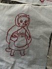 Vintage Redwork Squares Lot Of 8 Ca 1900-1920