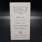 1935 Bat Cinema Celebrities  22 Frank Atkinson Rare Tobacco Cigarette Card