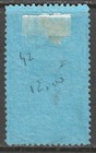 Victoria Australia Postal Fiscal Stamp Statute 1sh Blue F vf Mng