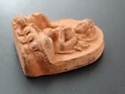 Antique Mongolian Tibetan Buddhist Clay Tsa Tsa Of A Green Tara