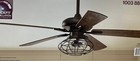 Home Decorators Ellard 52 In  Led Indoor Matte Black Ceiling Fan Sealed