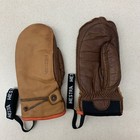 Hestra Mittens Size 7 Cork Brown Leather Skiing Snowboarding Winter Insulated