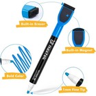 Dry Erase Markers 6 Pack Colorful Fine Tip Magnetic Whiteboard Markers With