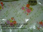 Vintage Cannon Monticello Twin Flat Sheet New Mip Floral Plantation Bouquet