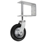 Stark Usa Universal 8  Spring-loaded Gate Wheel Caster Flat-free Tire Swivel