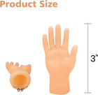 16 Pcs Tiny Finger Hands Mini Realistic Little Small Hands Puppets For Display 