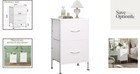 Modern White Night Stand With Removable Drawers - Perfect For Bedrooms   Dorms