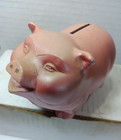 Vintage Advertising  Coin Piggy Bank Pig Metal   Farmers State Bank Palestine Il