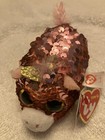 Ty Beanie Teeny Stackable Sunset Flippable Pink Sequin Unicorn Nwt Toy Glitter