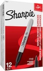 Sharpie Permanent Markers  12-pack  - Fine Point  Quick-dry