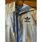 Super Rare Adidas Originals Jacket Windbreaker Glanz Cal Surf Blue White Small