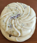 Antique Cf Monroe Wave Crest 5    Dresser Box Bluebells C  1900 Cottage Core Decor