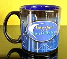 Late Night With Conan O brien Coffee Mug Rare W  Ny Skyline Moon Head   Logo