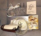 Vtg Sunbeam Mixmaster Deluxe 12 Speed Stand Mixer-bowls juicer recipes manual 