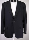 Southwick Black Formal Tuxedo Dinner Jacket Blazer Wool Classic Fit 44l
