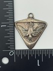 Vintage Creed Sterling Silver Holy Spirit Descending Dove Medal Pendant