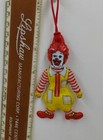 Rare 1984 Ronald Mcdonald s Plastic Holiday Chrismas Vinyl Ornament  Old Htf