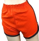 Vintage Gym Shorts Small Orange black Russell Athletic Nwot 80s Unisex Dolphin