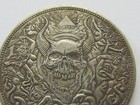 Devil Demon Skull Hobo Coin Token Large Lucky Luck Pocket Piece 