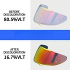 Photochromic Red Blue Visor Fits For Hjc Hj34p C10 Motorcycle Face Shield Lens