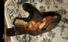 Warmoth Electric Guitar Body Replacement Part  Brown black Kornia Sunburst