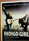 Indigo Girls Poster 2017 Concert Original Show Flyer