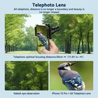 Apexel 2 In 1 Phone Camera Lens Kit  6x Telephoto Lens   150mm Macro Lens