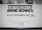 1986 The Vision Of Ernie Kovacs Museum Of Broadcasting Exhibition Poster Framed