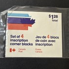 Canada Post   593 Cbn Pl No  7 Sealed 4x Corner Plate Block Set - Fv  1 28