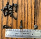 6 X 1 2    Door Wood Screws Pyramid Square Head Steel Black Oxide Free Shipping