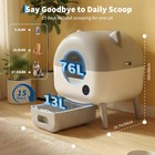Automatic Cat Litter Box For Multiple Cats  self-cleaning Litter Box App Control