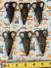 6 Vintage Mezuzah Cases Brass Oil Jug  Made In Israel