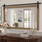 Large Brown Bathroom Mirror  Farmhouse Horizontal 40 l X 26 w Rustic Brown