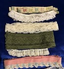 Grab Bag Vintage Lace Trim Crochet Lot Crafts Doll Clothes 12 Yds Assorted Pcs 