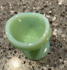 Vintage Jadeite Glass Eyewash Cup Green Jadite Eye Bath Pedestal Cup