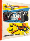 1970s Spokane  Washington Vintage 8x23 5 Felt Pennant Lilac City  Intl  Airport