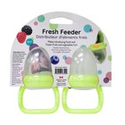 Melii Fresh Feeder Silicone Fresh Food Feeder   Teether 2 Pack Yellow Duck 6m 