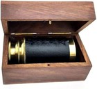 Telescope  6   Brass Nautical  With Hand Made Wooden Box For Storage 3 