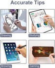 Stylus Touch Screen Pen Fiber Tip Aluminum Lightweight Silver For Cell Phones