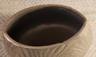 Torre   Tagus Brass Metal 3d Wood Grain Finish Vase Planter Vintage India