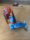 Vintage Tin Litho Wind-up Metal Circus Seal Toy 1950s With Key Works