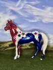 Ooak Breyer Cm Custom Stablemate Horse  glossy  Patriotic Pinto Beauty  