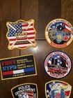 Lot Of 12 9 11 Police   Fire Department Memorial Patch Set Obsolete