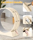 Cat Exercise Wheel White With Lock 30  Large Cat Treadmill Wheel For Indoor